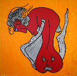Shy Woman 100 x100cm