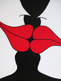 Lips 114 x 146cm