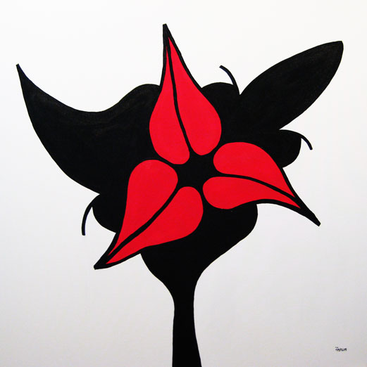 3 lips by ZARUM  102 x 102cm