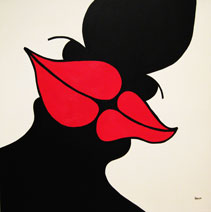 Loving Lips painting by ZARUM 10