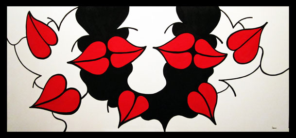 Crowded Lips by ZARUM 214 x 96cm