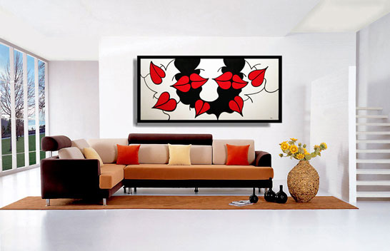 Crowded Lips by ZARUM 214 x 96cm