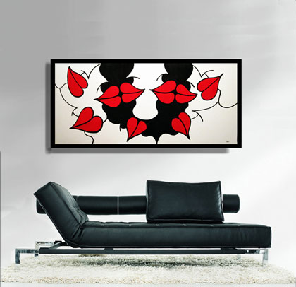 Crowded Lips by ZARUM 214 x 96cm