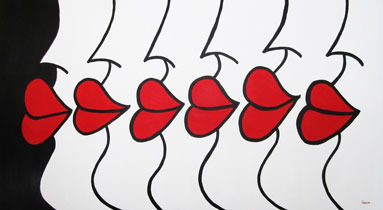 6 Lips by ZARUM 102 x 184cm
