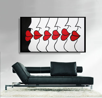 6 Lips by ZARUM 184x 102  cm