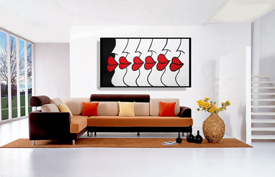6 Lips by ZARUM 184x102cm